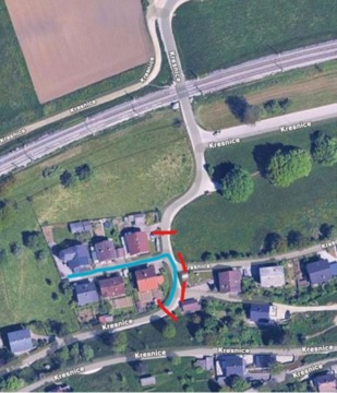 V bližini prehoda SŽ